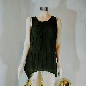 Cocomo Dark Green Sleeveless Tank Top